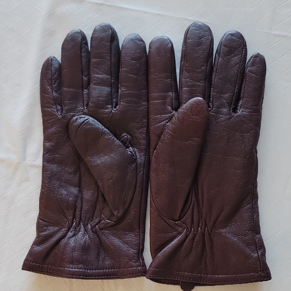 3M Thinsulate Dark Brown Leather Gloves